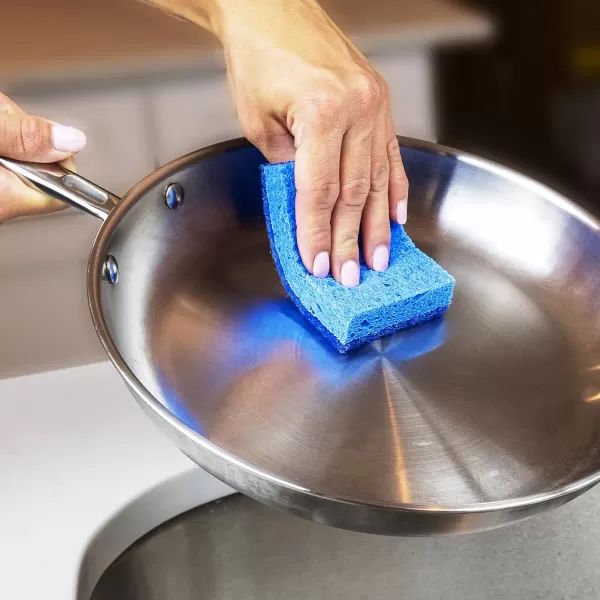 Amazon Basics NonScratch Sponges 6Pack BlueNonScratch