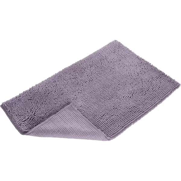 Amazon Basics NonSlip Microfiber Shag Bathroom Rug Mat 21 x 34 PlatinumLavender