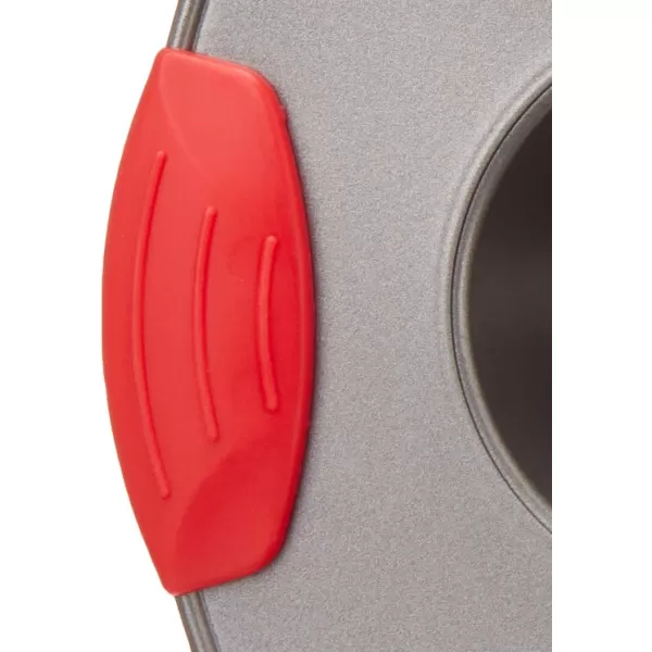 Amazon Basics NonStick 12Cup Muffin Pan Gray with Red GripsAmazon Basics NonStick 12Cup Muffin Pan Gray with Red Grips