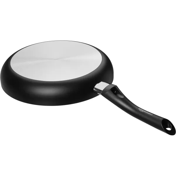 Amazon Basics NonStick Cookware 8Piece Set Pots and Pans Black3Piece Set