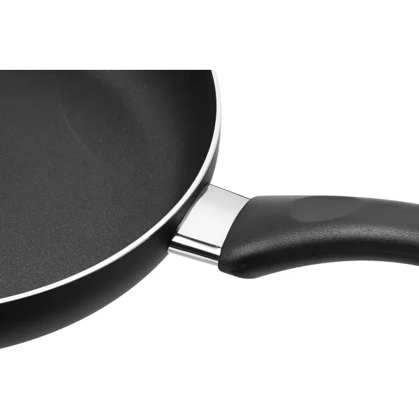 Amazon Basics NonStick Cookware 8Piece Set Pots and Pans Black3Piece Set