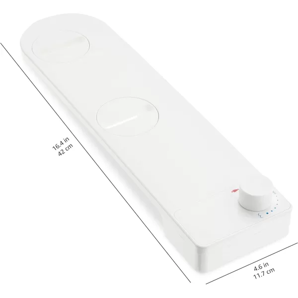 Amazon Basics Nonelectrical Bidet Attachment for Toilet with Water Adjustment Slim 1642 x 461 x 35White Toilet Bidet