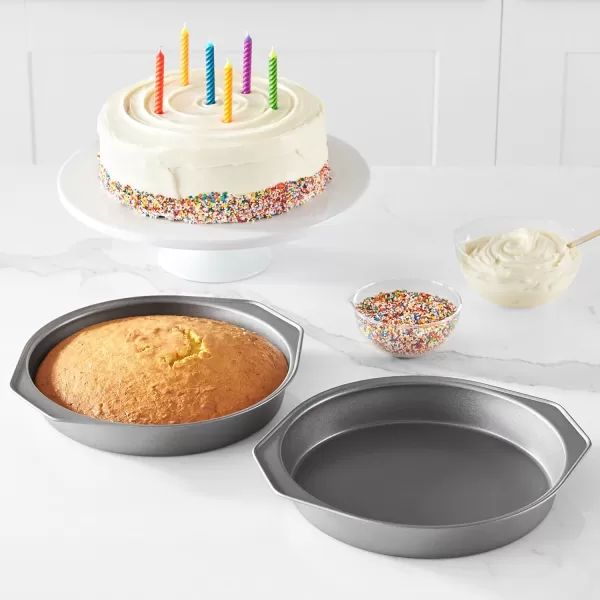 Amazon Basics Nonstick Round Baking Cake Pan 9 Inch Set of 2 Gray 107x97x15cmAmazon Basics Nonstick Round Baking Cake Pan 9 Inch Set of 2 Gray 107x97x15cm