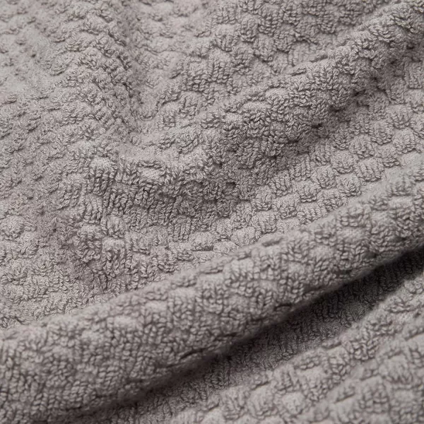 Amazon Basics Odor Resistant Textured Wash Cloth 12 x 12 Inches  12Pack WhiteWashcloth Pack of 12 Dark Grey