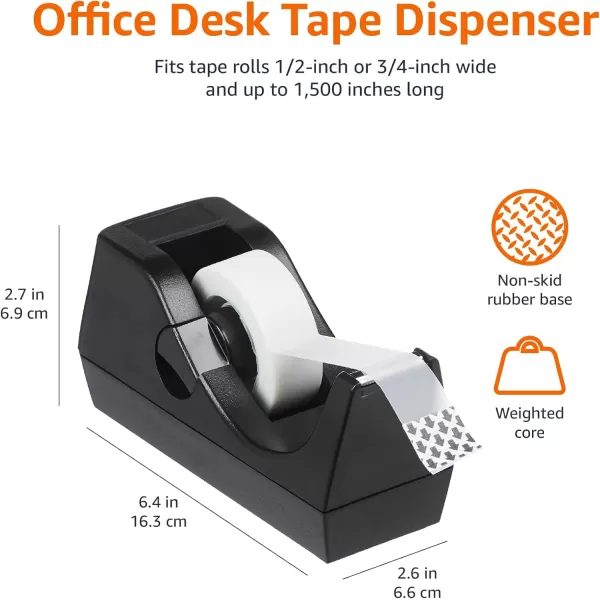 Amazon Basics Office Desk Tape Dispenser  3PackAmazon Basics Office Desk Tape Dispenser  3Pack