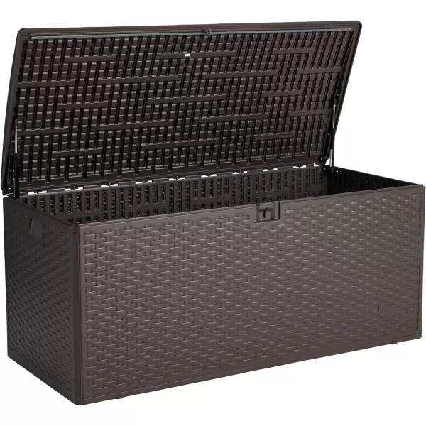 Amazon Basics Organization and Storage Outdoor Deck Box 99 Gallon Brown150 Gallon Deck Box