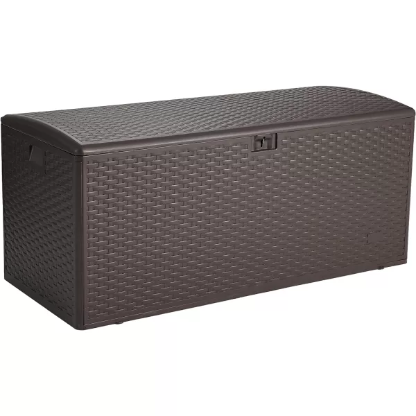 Amazon Basics Organization and Storage Outdoor Deck Box 99 Gallon Brown150 Gallon Deck Box