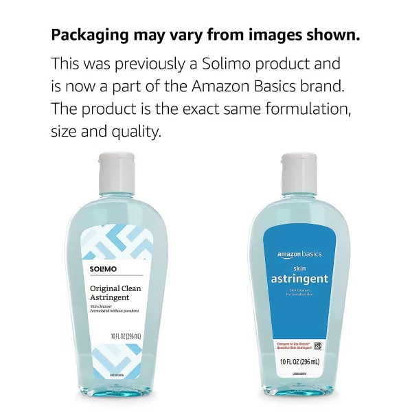 Amazon Basics Original Clean Astringent Skin Cleanser Fresh Scent 10 Fl Oz Previously Solimo10 Fl Oz Pack of 1