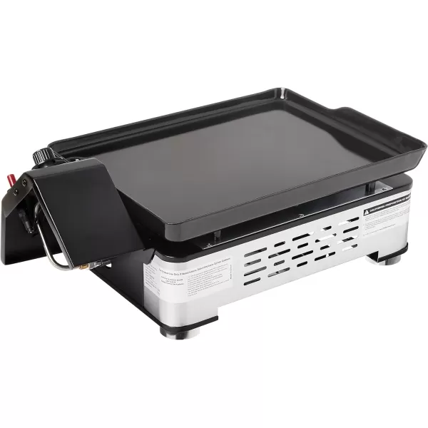Amazon Basics Outdoor 4 Burner Gas Griddle with 36Inch Matte Enamel Coated Griddle Top and Side Shelfs1 Burner