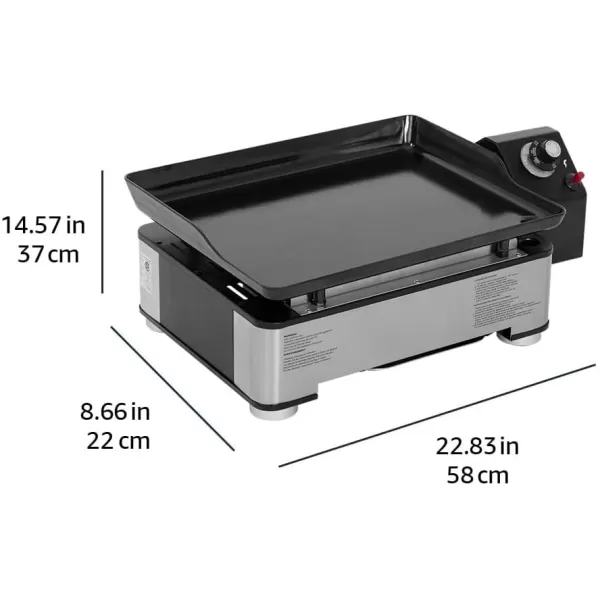 Amazon Basics Outdoor Portable One Burner Tabletop Gas Griddle with 18Inch Enamel Coated Griddle Top11Piece Stainless Steel Barbeque Grilling Tool Set with Carry BagAmazon Basics Outdoor Portable One Burner Tabletop Gas Griddle with 18Inch Enamel Coated Griddle Top11Piece Stainless Steel Barbeque Grilling Tool Set with Carry Bag