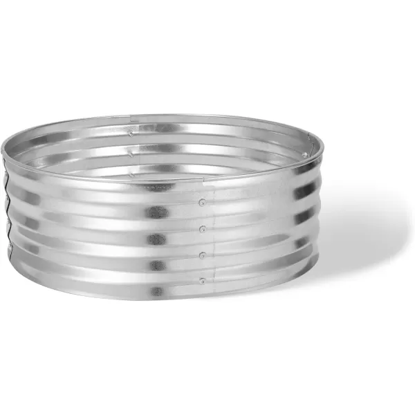 Amazon Basics Outdoor Round Steel Fire Ring  36Inch Star and Moon Design BlackGalvanized