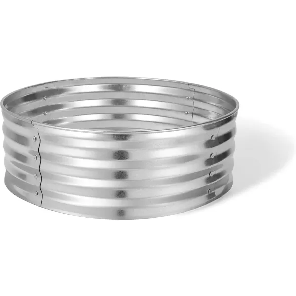 Amazon Basics Outdoor Round Steel Fire Ring  36Inch Star and Moon Design BlackGalvanized