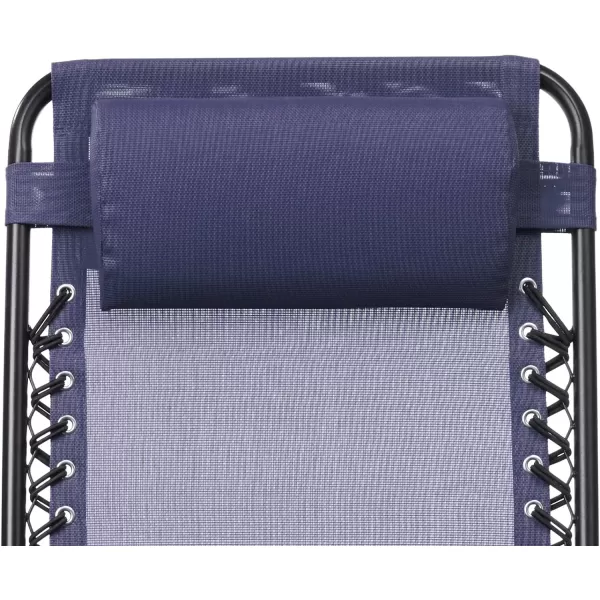 Amazon Basics Outdoor Textilene Zero Gravity Folding Lounge Rocker with Pillow RedNavy Foldable Rocking Chair