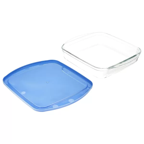 Amazon Basics Oven Safe Glass Baking Dish in Rectangular 3L and Square 2L Sizes  Set of 23Piece Bakeware Set with Lids
