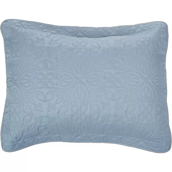 Amazon Basics Oversized Quilt Bed Set Embossed Coverlet and Sham  Twin Beige DiamondSpa Blue FullQueen Floral