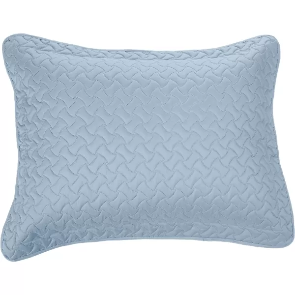 Amazon Basics Oversized Quilt Bed Set Embossed Coverlet and Sham  Twin Beige DiamondSpa Blue FullQueen Wave