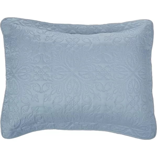 Amazon Basics Oversized Quilt Bed Set Embossed Coverlet and Sham  Twin Beige DiamondSpa Blue Twin Floral