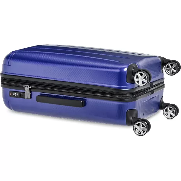 Amazon Basics Oxford Expandable Spinner Luggage Suitcase with TSA Lock  301 Inch BlackBlue 268Inch