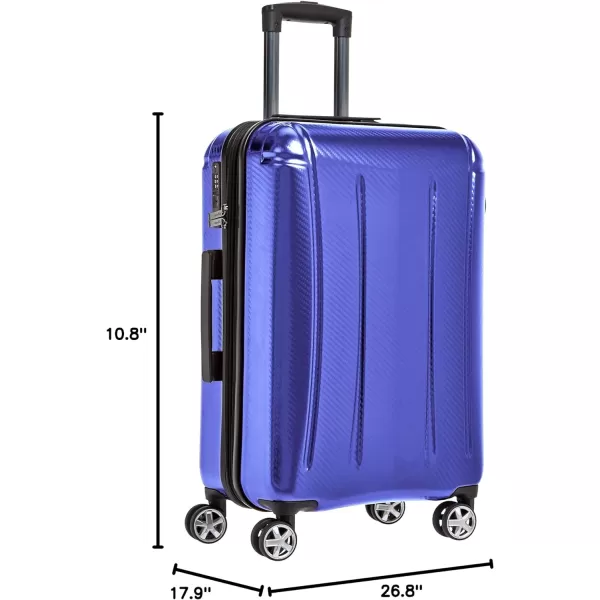 Amazon Basics Oxford Expandable Spinner Luggage Suitcase with TSA Lock  301 Inch BlackBlue 268Inch