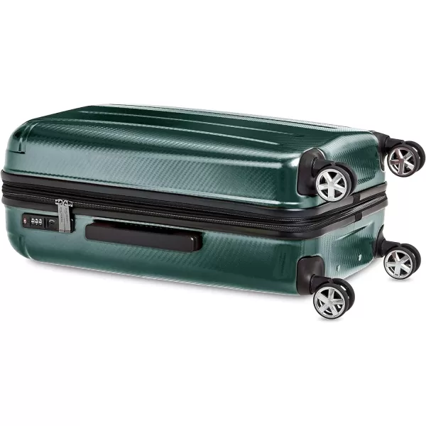 Amazon Basics Oxford Expandable Spinner Luggage Suitcase with TSA Lock  301 Inch BlackGreen 268Inch