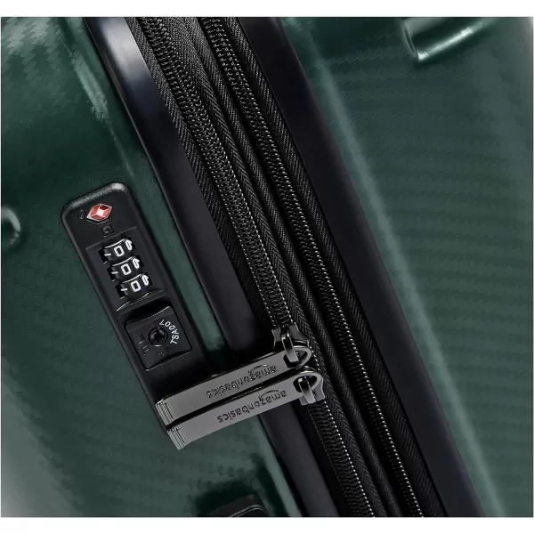 Amazon Basics Oxford Expandable Spinner Luggage Suitcase with TSA Lock  301 Inch BlackGreen 301Inch