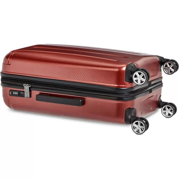 Amazon Basics Oxford Expandable Spinner Luggage Suitcase with TSA Lock  301 Inch BlackRed 301Inch
