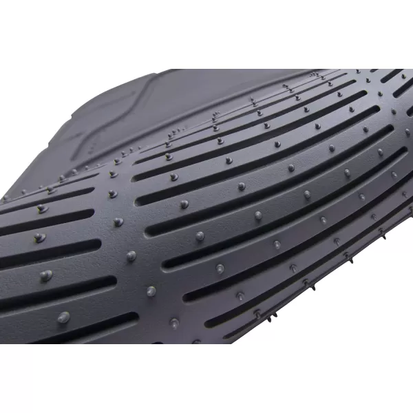 Amazon Basics PVC Faux Rubber All Weather Car Floor Mats Universal Waterproof Flexible Trim To Fit for 95 Automotive SUV Sedans Trucks Pack of 3 Solid BeigeGray