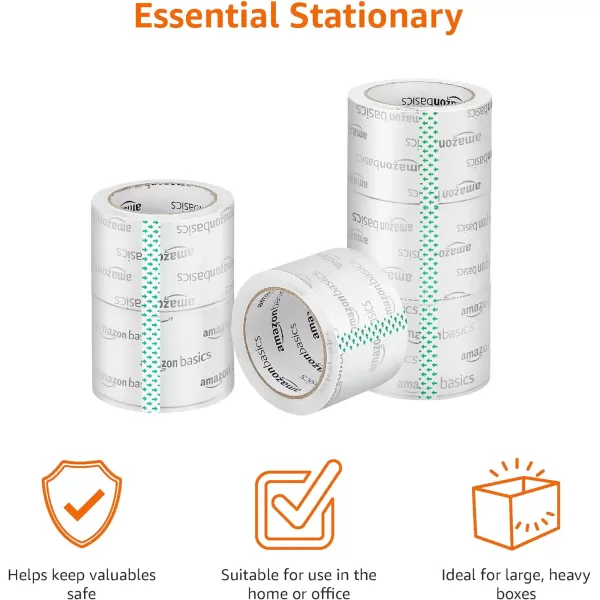 Amazon Basics Packing Tape Designed for Moving Storage and Packing Shipping and Mailing 188Inch Wide x 109 Yards Crystal Clear 6Pack283W x 546 Yards 6Pack