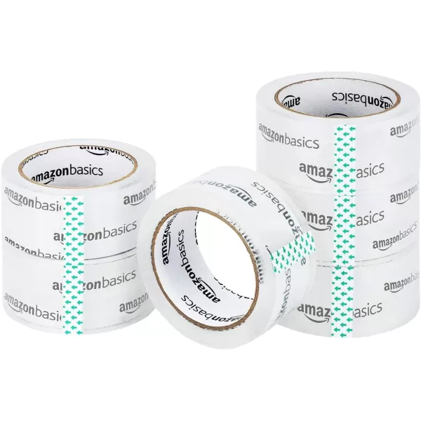 Amazon Basics Packing Tape Designed for Moving Storage and Packing Shipping and Mailing 188Inch Wide x 109 Yards Crystal Clear 6Pack546 Yards 6Pack