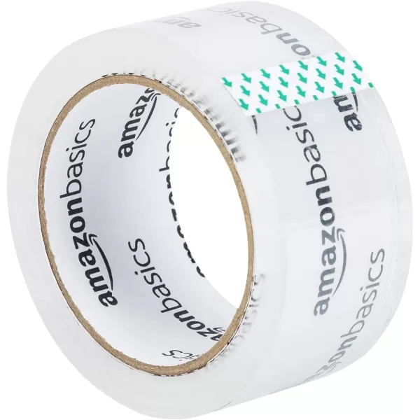 Amazon Basics Packing Tape Designed for Moving Storage and Packing Shipping and Mailing 188Inch Wide x 109 Yards Crystal Clear 6Pack546 Yards 6Pack