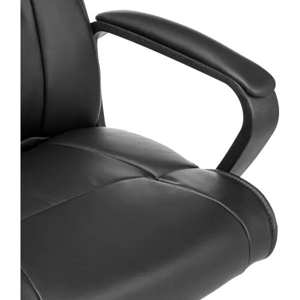 Amazon Basics Padded Office Desk Chair with Armrests Adjustable HeightTilt 360Degree Swivel 275 Pound Capacity 24 x 242 x 348 Inches BlackBlack