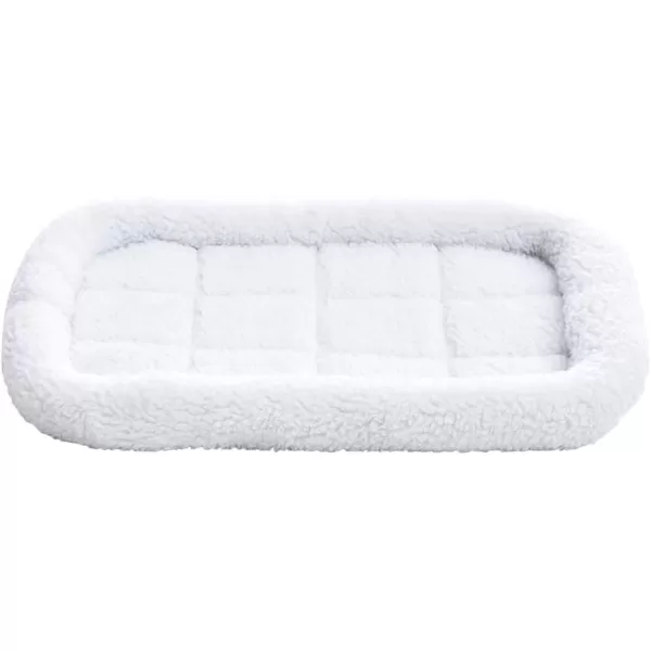 Amazon Basics Padded Pet amp Dog Bolster Bed White 22 x 15 inches220L x 150W x 22Th