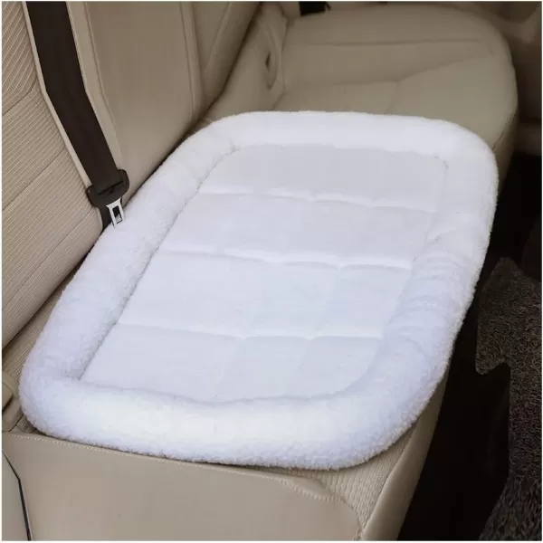 Amazon Basics Padded Pet amp Dog Bolster Bed White 22 x 15 inches461L x 280W x 28Th
