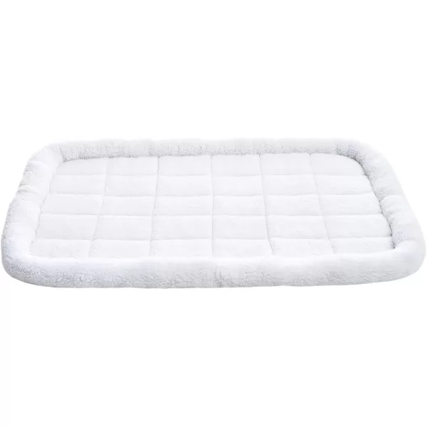 Amazon Basics Padded Pet amp Dog Bolster Bed White 22 x 15 inches461L x 280W x 28Th