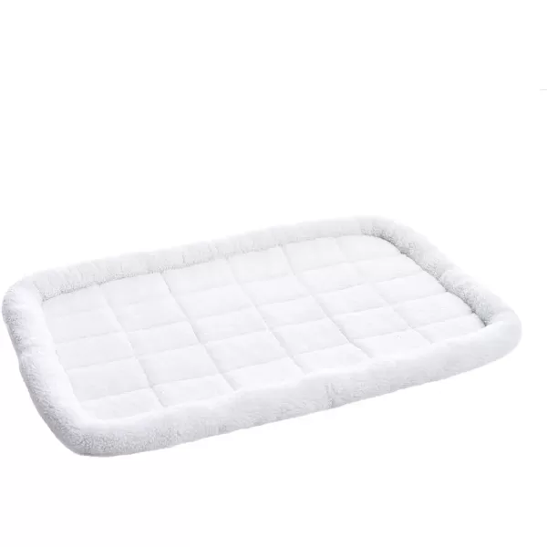 Amazon Basics Padded Pet amp Dog Bolster Bed White 22 x 15 inches461L x 280W x 28Th