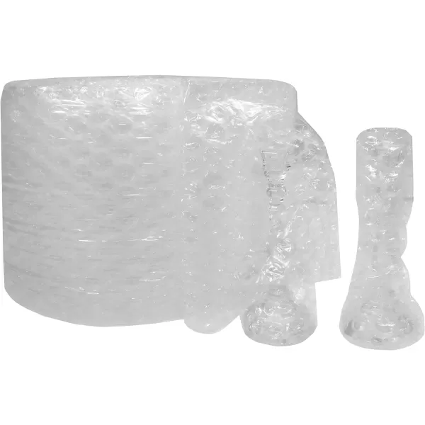 Amazon Basics Perforated Bubble Cushioning Wrap Small 316 12Inch x 175 Foot Long Roll ClearLarge