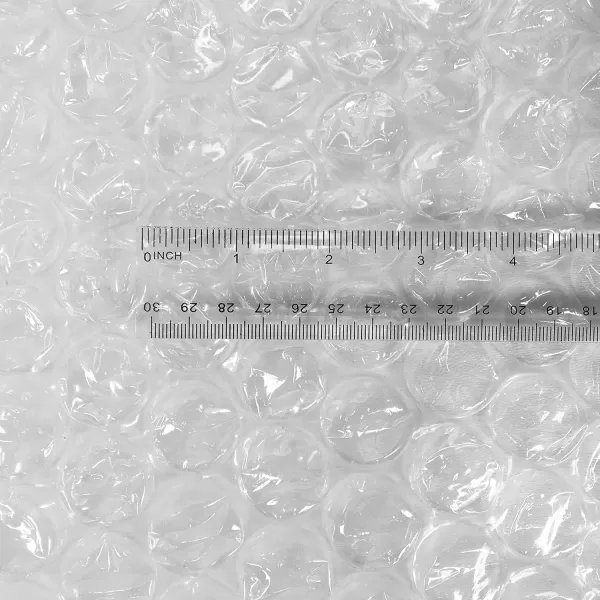 Amazon Basics Perforated Bubble Cushioning Wrap Small 316 12Inch x 175 Foot Long Roll ClearLarge