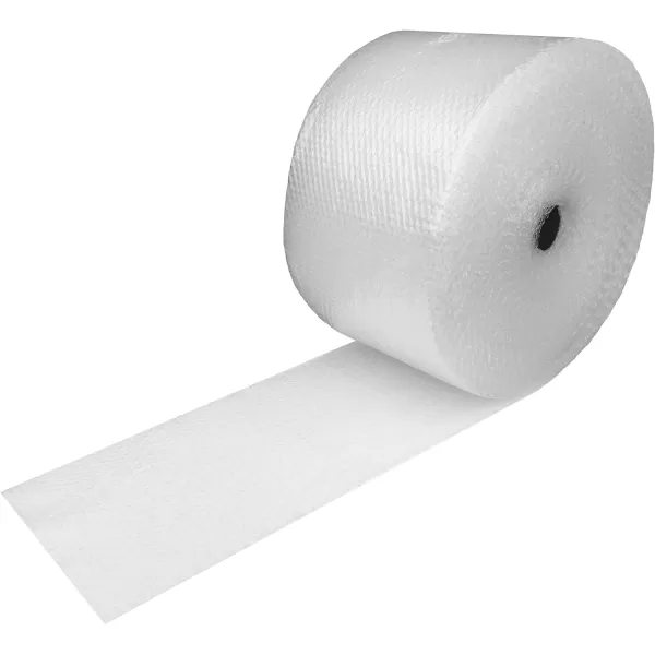 Amazon Basics Perforated Bubble Cushioning Wrap Small 316 12Inch x 175 Foot Long Roll ClearSmall