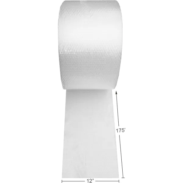 Amazon Basics Perforated Bubble Cushioning Wrap Small 316 12Inch x 175 Foot Long Roll ClearSmall