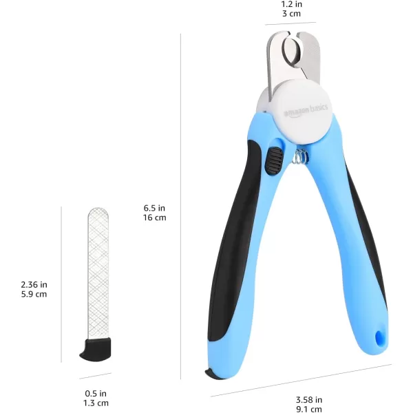 Amazon Basics Pet Nail Clipper and File Professional Grooming Tool with NonSlip Handle and Safety GuardAmazon Basics Pet Nail Clipper and File Professional Grooming Tool with NonSlip Handle and Safety Guard