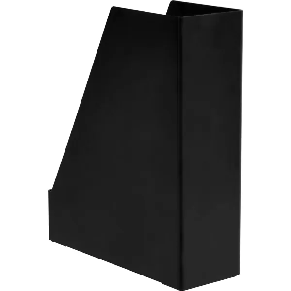Amazon Basics Plastic Desk Organizer  Magazine Rack Black 2PackMagazine Rack