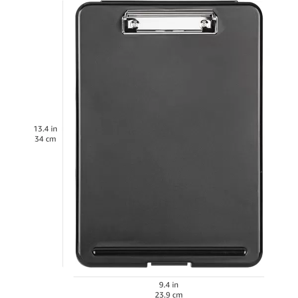 Amazon Basics Plastic Storage ClipboardBlack 2PackAmazon Basics Plastic Storage ClipboardBlack 2Pack