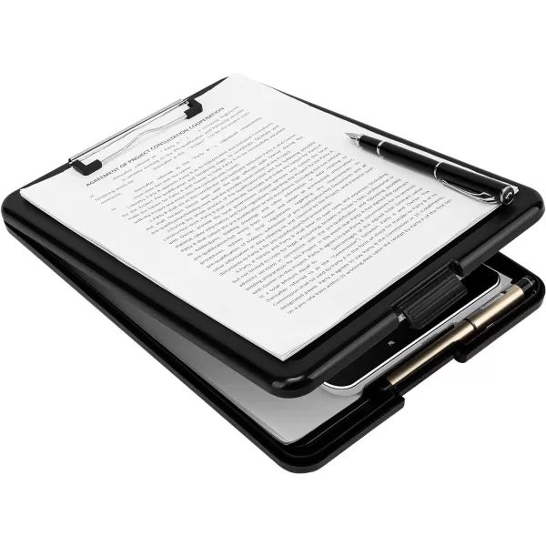 Amazon Basics Plastic Storage ClipboardBlack 2PackAmazon Basics Plastic Storage ClipboardBlack 2Pack