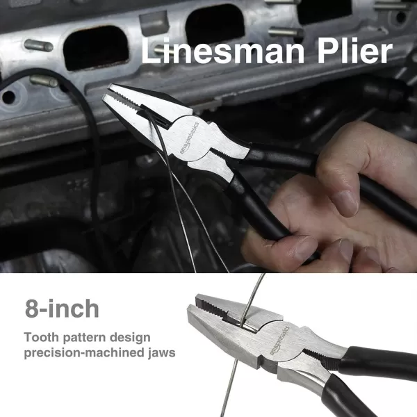 Amazon Basics Plier Tools Set of 4 BlacksilverAmazon Basics Plier Tools Set of 4 Blacksilver