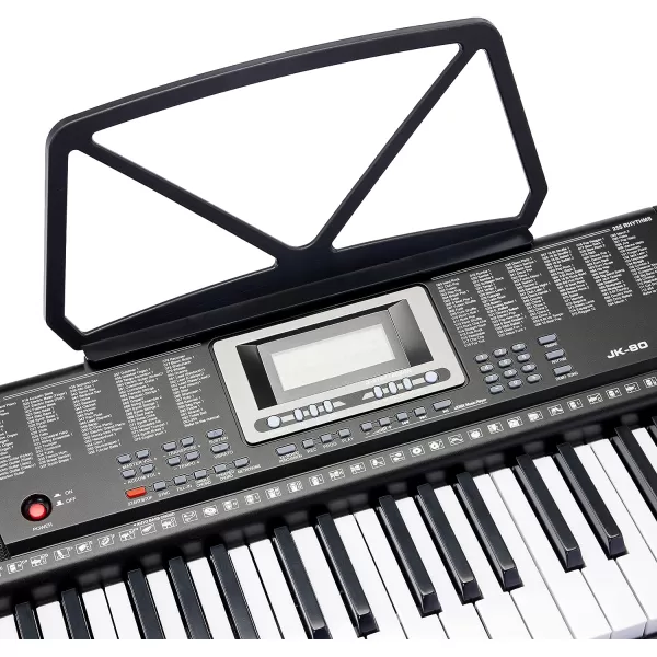 Amazon Basics Portable Digital Piano Keyboard with 61 Keys Built In Speakers and Songs for Learning BlackAmazon Basics Portable Digital Piano Keyboard with 61 Keys Built In Speakers and Songs for Learning Black
