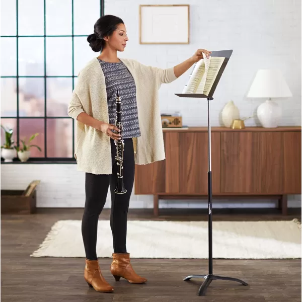 Amazon Basics Portable Sheet Music Stand  BlackAmazon Basics Portable Sheet Music Stand  Black