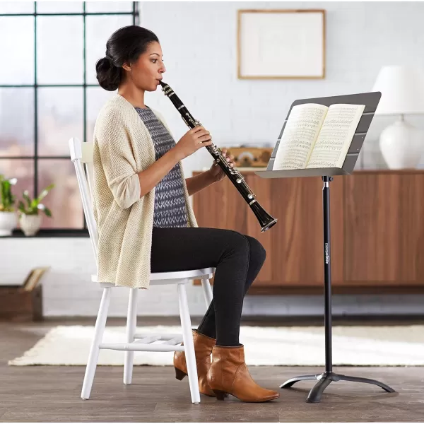 Amazon Basics Portable Sheet Music Stand  BlackAmazon Basics Portable Sheet Music Stand  Black