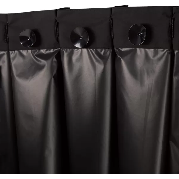 Amazon Basics Portable Window Blackout Curtain Shade with Suction Cups for Travel 2Pack 78L x 50W BlackBlack 1 Pack