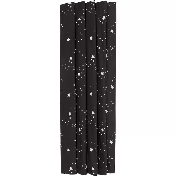 Amazon Basics Portable Window Blackout Curtain Shade with Suction Cups for Travel 2Pack 78L x 50W BlackGlow in the Dark Stars 1 Pack