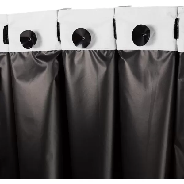 Amazon Basics Portable Window Blackout Curtain Shade with Suction Cups for Travel 2Pack 78L x 50W BlackWhite 2Pack